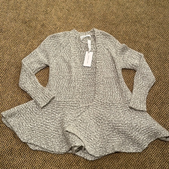 Derek lam 10 Crosby peplum open sweater